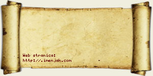 Jovana Klincov vizit kartica